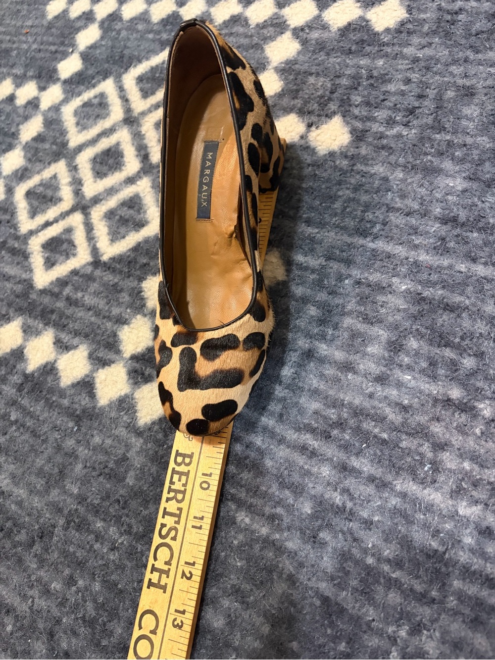 Margaux The Heel Leopard Haircalf Block Heel Pumps EU 36.5 US 6.5 - Picture 10 of 10